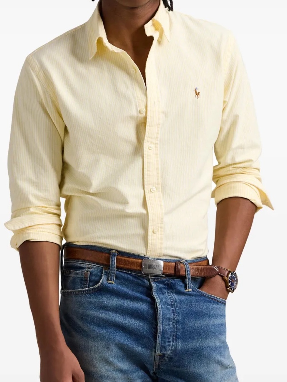 Polo by Ralph Lauren Pale Yellow Button-Down Shirt